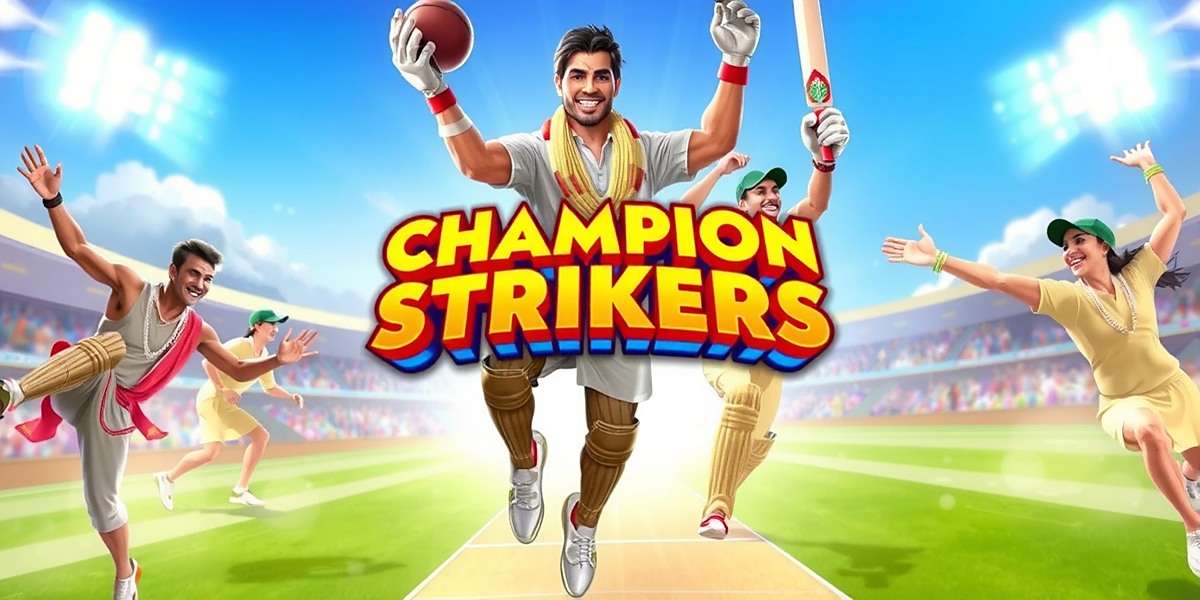 Champion Strikers Game Cover - India's Popular Mobile Game Champion Strikers game cover showing Indian players celebrating victory in traditional attire