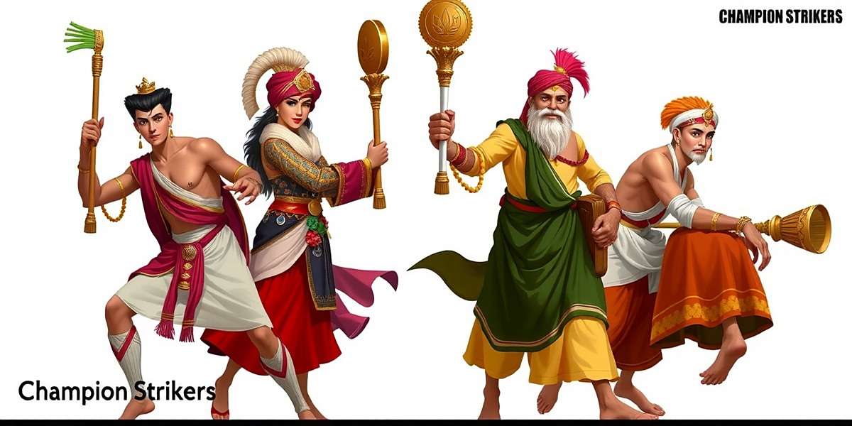 Champion Strikers Regional Characters Champion Strikers regional characters from North, South, East and West India in traditional attire